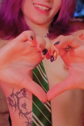 Halloween Tease Playing with My Nipples Waiting for Punishment