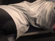 BULGING on the TRAIN