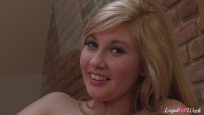 pink shorts video featuring holly anderson