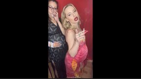 Your beautiful sexy pregnant chain smoking ladies smoking 2 at once for u