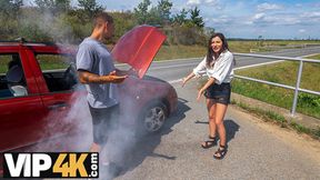 Fucked by George Uhl in VIP4K Brunette sucks and rides cock&#x1F346;