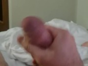 Jerking off on business trip at the ferry room