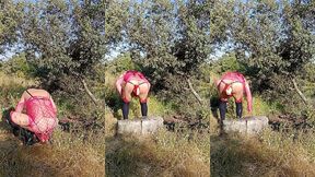 reymisterio422 - trans con lenceria rosa en el bosque- 1000332370 - may 31, 2025
