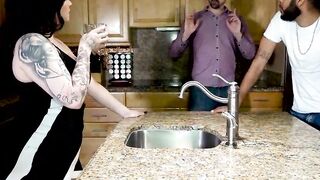 Amilia Onyx cheating on her husband with his best friend Majiik on thickasf.com
