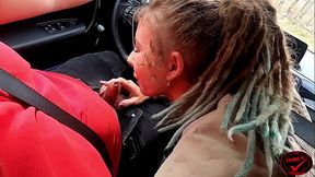 Hitchhiker Outdoor Fuck!