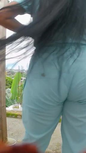 Jaw-dropping moment from &quot;Camera Records Sexy Latina In Beach Dressing Room(BIG ASS)&quot;