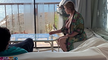 Lonely stepmom gets seduced and fucked by stepson's big cock