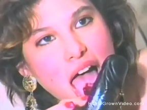 Banging Brunette Plays with Toys