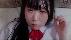 A Thin 18-year-old Beauty. She Is Japanese With Black Hair. She Has Blowjob And Shaved Creampie Sex. Uncensored