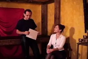 Hot and scened MILF dominates in a rough bondage scene with amazing tits