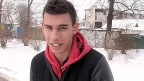 Dark-Haired stud dominates anal break-in then cums all over face – raw cumshot finish