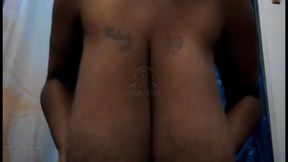 Amateur Ebony Has Long Saggy Tits