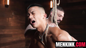 Zed Sheng whimpers & howls as Marco Napoli punishes his body