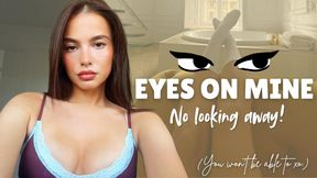 Eye to eye...let's have a staring contest.