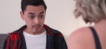 Addison James rubs her creampied cunt after taboo fuck with stepson