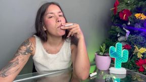 Rebel Girl Offers Yo Her Cigarrette