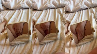 BBW Rubs Her Fat Bald Pussy Raw To Orgasm alone
