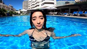 Argentinian Babe Gets Picked Up at Pool and Fucked in Hotel Room