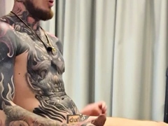 Horny Theryan Moore masturbates