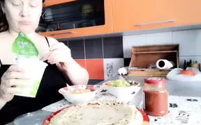 I am eating