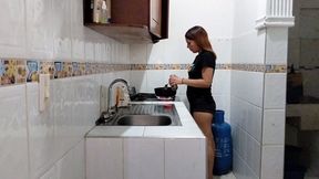 Stepmom &mdash;  come here &mdash;  I'm making coffee &mdash;  sit down and let me suck&#x1F61C; your rich cock&#x1F346; while it brews