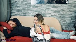 Falling a Slep on the Couch Again I'll Wake Him up My Way!