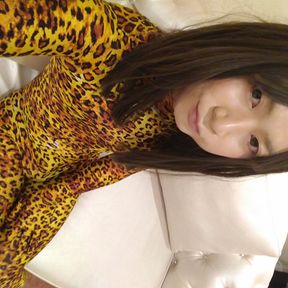 Japanese cd masturbate wearing leopard morphsuit in public park toilets