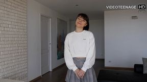 lovely 18 year french chipie does another video casting
