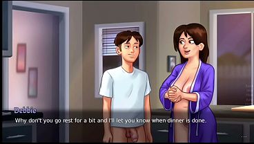 Busty step mom seduces and dominates curious son