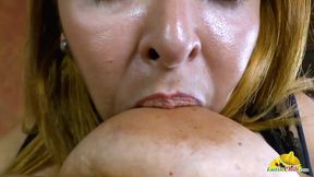 LatinCili - BBW Karina masturbates first time in front of the camera