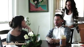 SWEET SINNER - Aidra Fox And Seth Gamble Go From Takeout To Deep Throating And Hard &mdash;  Passionate Sex