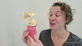 you all Scream for Katie's ice cream Licking sfw