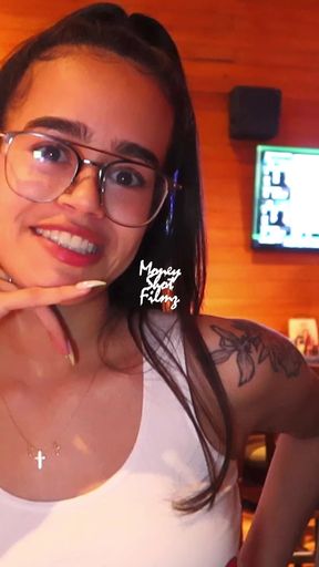 Hooters Girl Flashes Me in the Restaurant