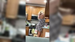 Playful wife teases in tight dress and gets extreme face-fuck