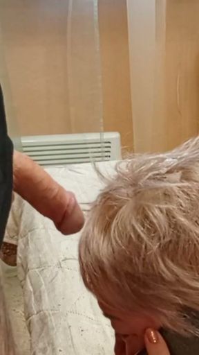 for ignoring my dick, I cum on my stepmom's hair   Clip 3