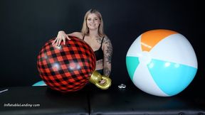 Harley Returns With Deflating and Destroying Beach Balls 4K (3840x2160)