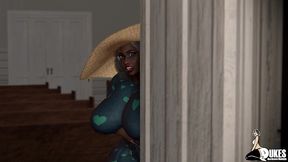 big booty elderly ebony lady gets fucked by bbc.