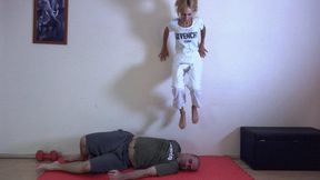 CECILIA - Lethal Karateka Feet - Forget About Your Face! - INHUMAN Facestrampling, Facestomping And Facejumping (BONUS THE GOPRO VERSION OF THE CLIP)