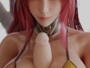 Daemon Girl Titfuck Animation 3D