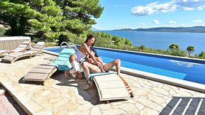 their personal guide chapter 1: busty babes anissa kate and olivia del rio enjoy poolside lesbo session gp3372