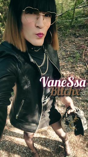 TicTok: The Little Secretary poses in the Forest. 2026 VaneSsaBiTCHx5 PariS ChienneTrvprod91
