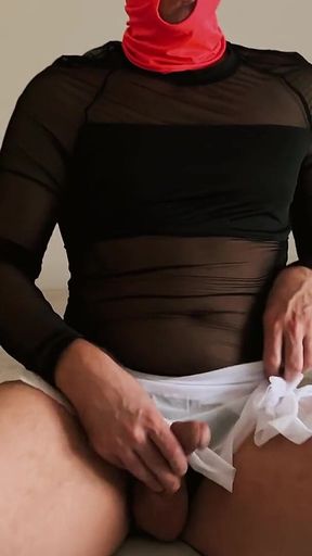 Wearing a Skirt and Thong on My Big Ass Masturbación