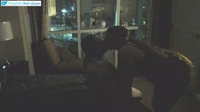 Vacation Sex Against A Window On The Las Vegas Strip Wih Hot Redhead MILF
