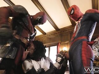 Naughty - SPIDEYPOOL RETURNS With Deadpool And Spiderman BANGING Monica Rambeau Hard