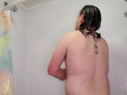 A little shower comedy and self cleaning (Non-Nude)