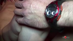 Skinny blonde cumslut multiple creampie gangbang