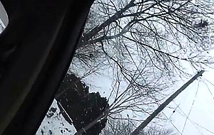 Cute Sissy Cums In The Car