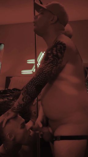Bratty Sub Gets His Throat Railed for Talking Back