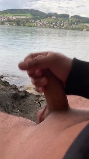 Young Solo Jerk at Lake