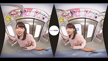 Tram Geek's Lucky Day! Japanese Teen VR Porn
